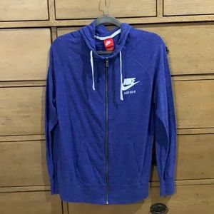 Nike, zip up vintage hoodie,blue🏅